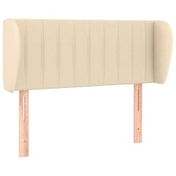Tête de lit avec oreilles Crème 93x23x78/88 cm Tissu 