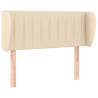 Tête de lit avec oreilles Crème 93x23x78/88 cm Tissu 