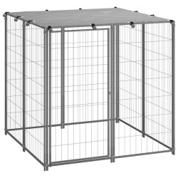Chenil Argenté 110x110x110 cm Acier 