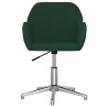 Chaise pivotante de bureau Vert foncé Tissu 