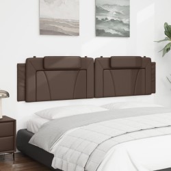 Coussin de tête de lit marron 200 cm similicuir 