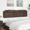 Coussin de tête de lit marron 200 cm similicuir 
