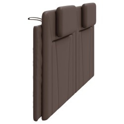 Coussin de tête de lit marron 200 cm similicuir 