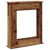 Cadre de cheminée vieux bois 75x20x87,5 cm bois d'ingénierie 