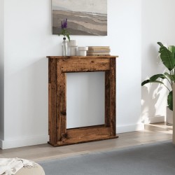 Cadre de cheminée vieux bois 75x20x87,5 cm bois d'ingénierie 