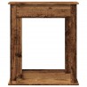 Cadre de cheminée vieux bois 75x20x87,5 cm bois d'ingénierie 