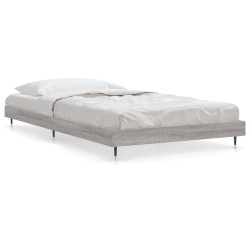 Cadre de lit sans matelas sonoma gris 100x200 cm 