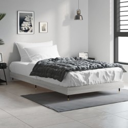 Cadre de lit sans matelas sonoma gris 100x200 cm 