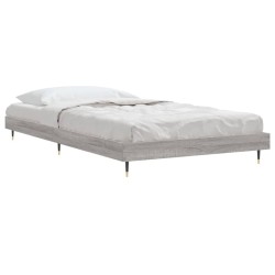 Cadre de lit sans matelas sonoma gris 100x200 cm 