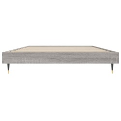 Cadre de lit sans matelas sonoma gris 100x200 cm 