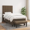 Sommier à lattes de lit avec matelas Marron foncé 90x190 cm 