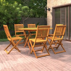 Ensemble à manger de jardin 7 pcs Bois d'acacia massif 