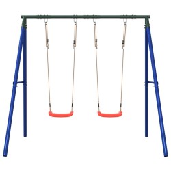 Ensemble de balançoire d'extérieur avec 2 balançoires 