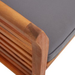 Chaises à manger de jardin et coussins lot de 4 acacia massif 