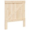 Cadre de lit sans matelas gris 90x200 cm bois de pin massif 