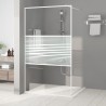 Paroi de douche Blanc 115x195 cm Verre ESG transparent 