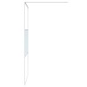 Paroi de douche Blanc 115x195 cm Verre ESG transparent 