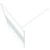 Paroi de douche Blanc 115x195 cm Verre ESG transparent 