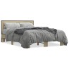 Cadre de lit sans matelas chêne sonoma 135x190 cm 