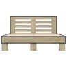 Cadre de lit sans matelas chêne sonoma 135x190 cm 