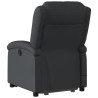Fauteuil inclinable de massage électrique noir cuir véritable 