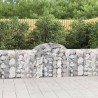 Paniers à gabions arqués 7 pcs 200x30x80/100 cm Fer galvanisé 