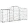 Paniers à gabions arqués 7 pcs 200x30x80/100 cm Fer galvanisé 