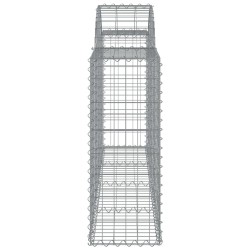 Paniers à gabions arqués 7 pcs 200x30x80/100 cm Fer galvanisé 