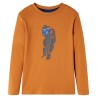 T-shirt enfants à manches longues ocre foncé 140 
