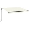 Auvent rétractable automatique 350x250 cm Crème 