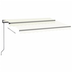 Auvent rétractable automatique 350x250 cm Crème 