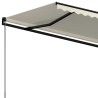 Auvent rétractable automatique 350x250 cm Crème 