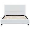 Cadre de lit Blanc Similicuir 100 x 200 cm 