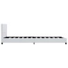 Cadre de lit Blanc Similicuir 100 x 200 cm 