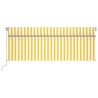 Auvent automatique rétractable avec store 4x3 m Jaune et blanc   