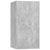Ensemble de meubles TV 4 pcs Gris béton Bois d'ingénierie 