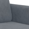 Ensemble de canapés 2 pcs gris foncé velours 