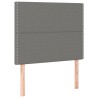 Sommier à lattes de lit avec matelas Gris foncé 80x200 cm Tissu 
