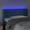 Tête de lit à LED Bleu foncé 93x16x78/88 cm Velours 