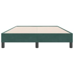 Sommier à lattes de lit sans matelas vert foncé 120x220cm 