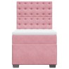 Sommier à lattes de lit avec matelas Rose 90x190 cm Velours 