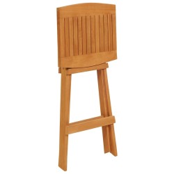 Ensemble de bar pliable 5 pcs Bois de teck massif  