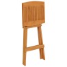 Ensemble de bar pliable 5 pcs Bois de teck massif  