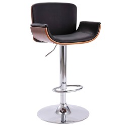 Tabouret de bar Noir Similicuir 