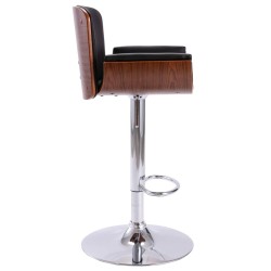 Tabouret de bar Noir Similicuir 