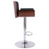Tabouret de bar Noir Similicuir 
