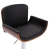 Tabouret de bar Noir Similicuir 