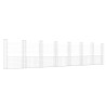 Panier de gabion en forme de U avec 8 poteaux Fer 860x20x200 cm 