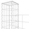 Panier de gabion en forme de U avec 8 poteaux Fer 860x20x200 cm 