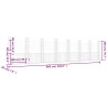 Panier de gabion en forme de U avec 8 poteaux Fer 860x20x200 cm 